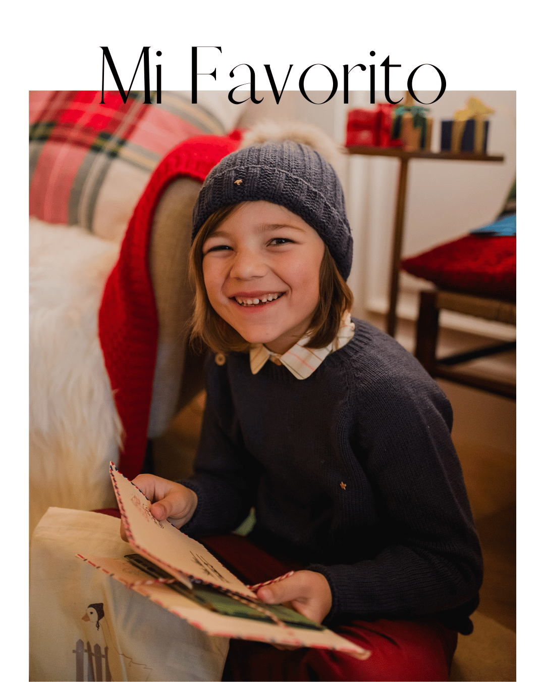 foto niño gorro pompon canale abrigo